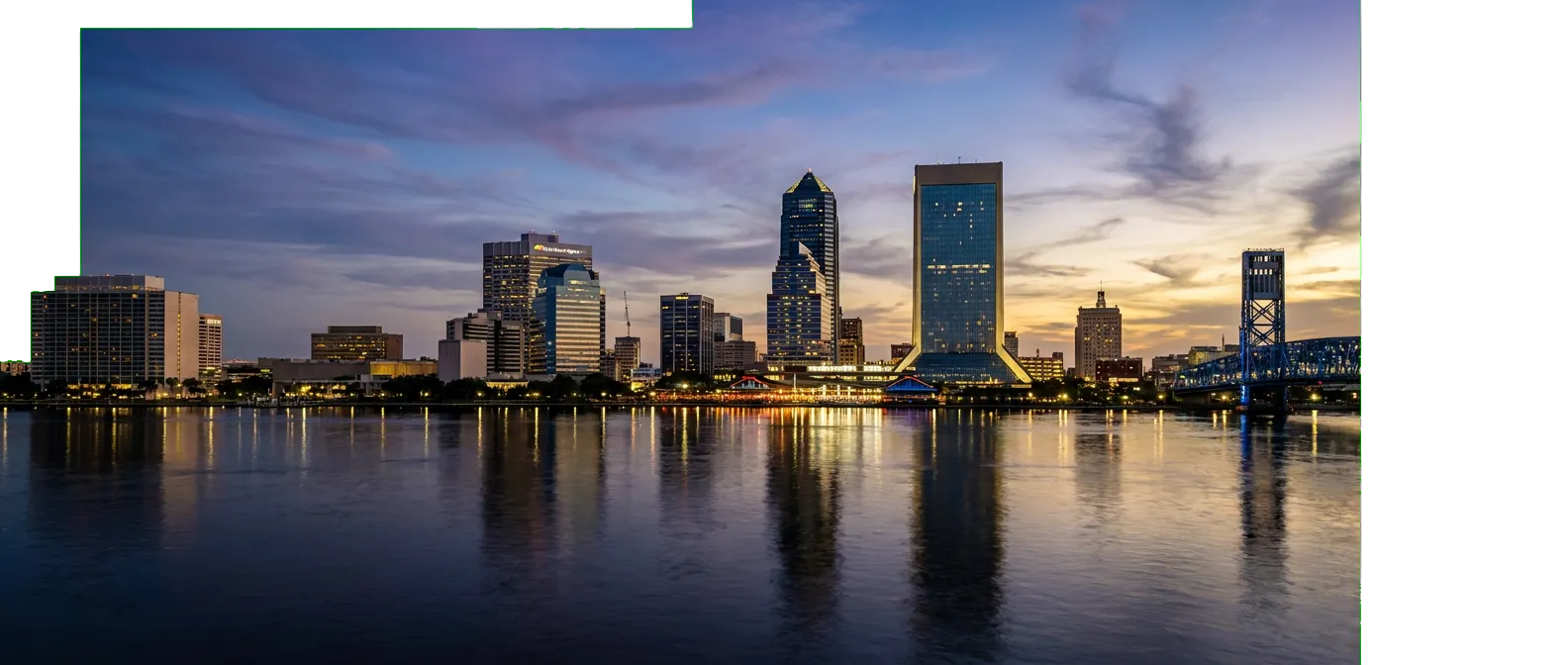 Jacksonville FL Downtown Skyline